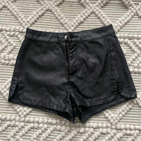 H&M Pants - H&M Leather Shorts 4